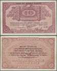 Russia: North Region Arkhangel'sk Branch 10 Rubles ND(1918), P.S103a, nice used condition with slightly stained paper and vertical fold at center. Con...