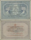Russia: North Region Arkhangel'sk Branch 25 Rubles ND(1918) ”White Regime - Red Overprint on Back - Without Circular Stamp” Issue, P.S108 in used cond...