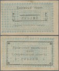 Russia: Central Asia - Semireche Region 5 Rubles ND(1918), P.S1116b (R 20602), text written in black. Condition: XF
 [plus 19 % VAT]