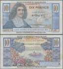 Saint Pierre & Miquelon: Caisse Centrale de la France d'Outre-Mer with overprint ”Saint-Pierre-et-Miquelon” 10 Francs ND(1950-60), P.23 in UNC conditi...