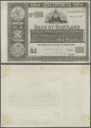 Scotland: 1 Pound 1872 Proof P. 65p, uniface printed with pencil annotations at lower border, no folded, a 3mm tear at lower border, traces of attachm...