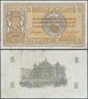 Scotland: 1 Pound 1931 P. 86, normal traces of circulation as folds and creases but no holes or tears, condition: F+.
 [taxed under margin system]