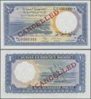 Sudan: Sudan Currency Board 1 Pound 1956 SPECIMEN, P.3s in UNC condition
 [taxed under margin system]