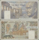 Tunisia: Banque de l'Algérie et de la Tunisie 5000 Francs 1950, P.30, rusty pinholes at left and right, some minor spots and a few folds. Condition: F...