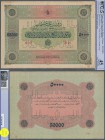 Turkey: Highly Rare Specimen banknote of 50.000 Livres ND(1916-17) AH1332, RS-4-11, with arabic specimen perforation and with zero serial numbers, lig...