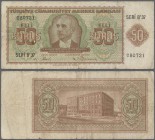 Turkey: 50 Kurus ND(1944) P. 134, used with several folds and staining in paper, no holes or tears, condition: F.
 [taxed under margin system]