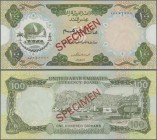 United Arab Emirates: United Arab Emirates Currency Board 100 Dirhams ND(1973) SPECIMEN, P.5s, printed by De la Rue, London, in perfect UNC condition....