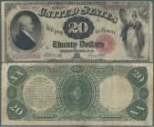 United States of America: 20 Dollars series of 1880, Signature Elliot & White, P.180b(2) in nice condition for it's age, just a small part of the pape...
