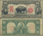United States of America: 10 Dollars 1901, Signature Speelman & White, P.185 in well worn condition with a number of tears along the borders of the no...