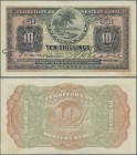 Western Samoa: Territory of Western Samoa 10 Shillings 1944, P.7c, great original shape with strong crisp paper, some minor spots and soft vertical be...