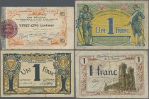 France: Collectors book with 111 pcs. Notgeld from different French cities and municipalities for example Lille, Marne, Toulouse, Paris, Nice, Dunkerq...