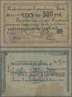 Russia: Nice lot with 11 banknotes containing 500 Rubles City of Tomsk 1918 (F), North Caucasus 5 Rubles ND(1920's (F-), City of Baku 50 Kopeks and 50...