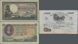 South Africa: Very nice lot with 15 banknotes comprising for example 1 Pound 1935 P.84c (F+), 5 Pounds 1952 P.96 (F), 2 Rand ND(1961-65) P.104b (F+), ...