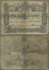 Deutschland - Altdeutsche Staaten: Herzogl. Anhalt-Cöthensche Staatsschulden-Commission 1 Thaler 1848, PiRi A13b mit Entwertungsloch, stärker gebrauch...