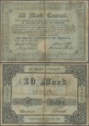 Deutschland - Altdeutsche Staaten: Die oberste Civilbehörde für Holstein 10 Mark Courant 1851, PiRi A492, schöne gebrauchte Umlauferhaltung mit einige...