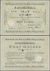 Deutschland - Altdeutsche Staaten: Württembergischer Cassen-Verein von G. Müller und Genossen 5 Gulden 1870, PiRi A535 mit Entwertungsloch, einige win...
