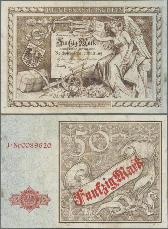 Deutschland - Deutsches Reich bis 1945: Reichskassenschein 50 Mark vom 10. Janua...