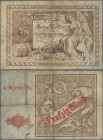 Deutschland - Deutsches Reich bis 1945: Reichskassenschein 50 Mark vom 10. Januar 1882, Ro.8, stärker bis stark gebrauchte Erhaltung mit fleckigem Pap...