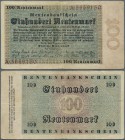 Deutschland - Deutsches Reich bis 1945: 100 Rentenmark 1923, Ro.159 in stärker gebrauchter Erhaltung mit winzigen Einrissen am unteren und oberen Rand...