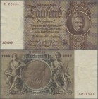 Deutschland - Deutsches Reich bis 1945: 1000 Reichsmark 1936, Udr. E, Serie Bmit brauner statt roter Kennummer, Ro.177aF in kassenfrischer Erhaltung: ...