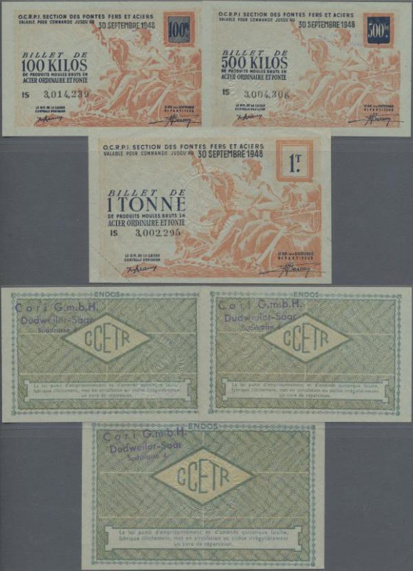 Deutschland - Alliierte Miltärbehörde + Ausgaben 1945-1948: Eisen-Rohwaren-Schei...