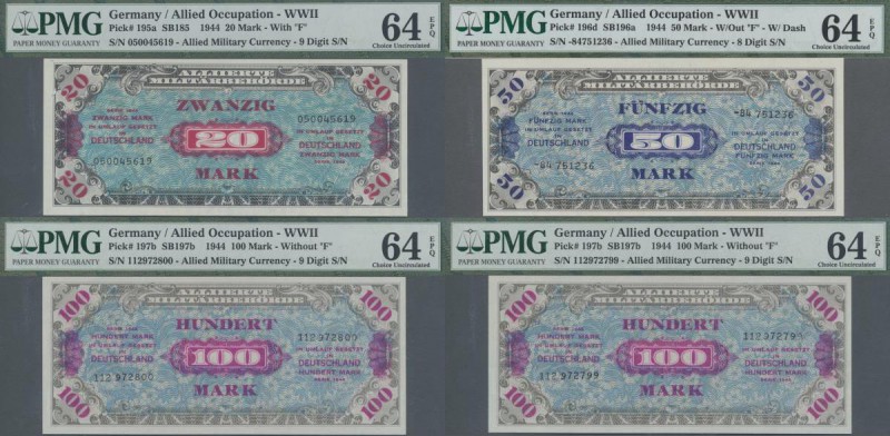 Deutschland - Alliierte Miltärbehörde + Ausgaben 1945-1948: Lot mit 11 Banknoten...