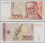 Deutschland - Bank Deutscher Länder + Bundesrepublik Deutschland: 200 DM 1989, Ro.295a (P.42) in kassenfrischer Erhaltung: UNC
 [taxed under margin s...
