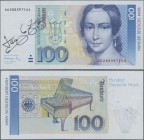 Deutschland - Bank Deutscher Länder + Bundesrepublik Deutschland: 100 DM 1991, Ro.300a mit Handsignatur von Jose Lopez, dem Stecher bei Giesecke & Dev...
