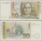 Deutschland - Bank Deutscher Länder + Bundesrepublik Deutschland: 50 DM 1993 Ersatznote Serie ”YA/D”, Ro.305b mit minimalem Einriss neben dem Magnetst...