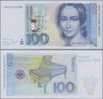 Deutschland - Bank Deutscher Länder + Bundesrepublik Deutschland: 100 DM 1996, Ersatznote Serie ”ZA/D”, Ro.310c in kassenfrischer Erhaltung: UNC
 [ta...