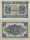 Deutschland - DDR: 50 Pfennig 1948, UdSSR-Druck mit 6-stelliger KN, Serie Q, Ro.339a in kassenfrischer Erhaltung: UNC Sehr selten! ÷ 50 Pfennig 1948, ...
