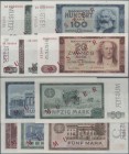 Deutschland - DDR: Mustersatz der DDR Notenbank 1964 von 5 bis 100 Mark, alle mit rotem überdruck ”MUSTER” und bis auf den 10-er alle mit zusätzlicher...