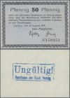 Deutschland - Nebengebiete Deutsches Reich: Danzig - Magistrat der Stadt 50 Pfennig 1914 mit rückseitigem Stempel ”Ungültig! Sparkasse der Stadt Danzi...