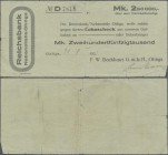 Deutschland - Notgeld - Rheinland: Ohligs, F. W. Backhaus G.m.b.H., 250 Tsd. Mark, 31.8.1923 (Datum handschriftlich, weder bei Keller noch bei van Eck...