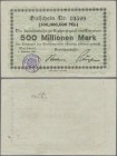 Deutschland - Notgeld - Rheinland: Waldbröl, Kreissparkasse, 500 Mio. Mark, 1.10.1923, Erh. II-III
 [taxed under margin system]