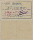 Deutschland - Notgeld - Thüringen: Frankenhausen (Kyffh.), Bank für Thüringen vorm. B. M. Strupp AG, 1 Mio. Mark, 21.8.1923 (Datum gestempelt), Kunden...
