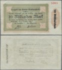 Deutschland - Notgeld - Westfalen: Wattenscheid, Amt, 10 Mrd. Mark, 1.11.1923, Erh. III, von großer Seltenheit (Topp 300 DM)
 [taxed under margin sys...