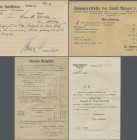 Deutschland - Notgeld: 1920/22, Korrespondenz zum Erwerb von Kleingeld-, Großgeld- und Serienscheinen durch einen Sammler in Dresden. Enthalten sind 2...