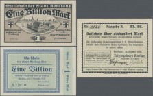 Deutschland - Notgeld - Baden: Konstanz, Stadt, 3 Kleingeldscheine 1918/19, 4 Großgeldscheine 1918, 12 Inflationsscheine 1922, 26 Scheine Hochinflatio...