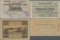 Deutschland - Notgeld - Rheinland: Rheinland, zusätzlich mit den heute in Rheinland-Pfalz gelegenen Orten und einem Anteil Westfalen, Händlerbestand v...