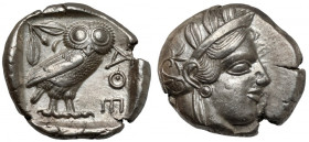 Grecja, Attyka, Ateny, Tetradrachma (454-404 p.n.e.) - 'sówka' - b.ładna