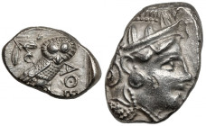 Grecja, Attyka, Ateny, Tetradrachma (393-355 p.n.e.) - 'sówka' - rzadka