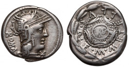 Republika, M. Metellus Q.F (127 p.n.e.) Denar, Rzym