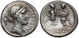 Republika, C. Serveil C.f (57 p.n.e.) Denar, Rzym