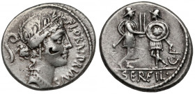 Republika, C. Servilius C.f. (~57/53 p.n.e.) Denar, Rzym