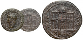 Neron (54-68 n.e.) As, Lugdunum - Macellum Magnum - rzadkość