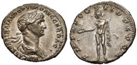 Trajan (98-117 n.e.) Denar, Rzym - atrakcyjny