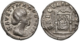 Faustyna II Młodsza (161-175 n.e.) Denar, Rzym