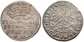 Zygmunt I Stary, Grosz Kraków 1545 - RZADKA korona RRR