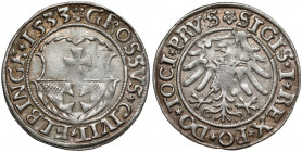 Zygmunt I Stary, Grosz Elbląg 1533 - pierwszy RR